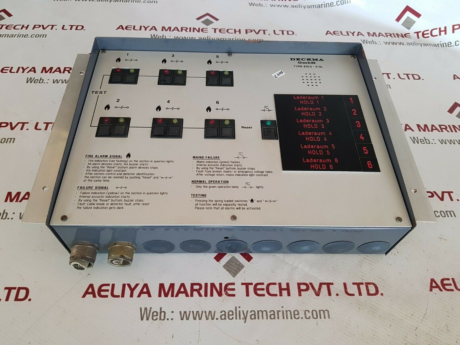 Deckma 815.5-6 gl fire alarm system