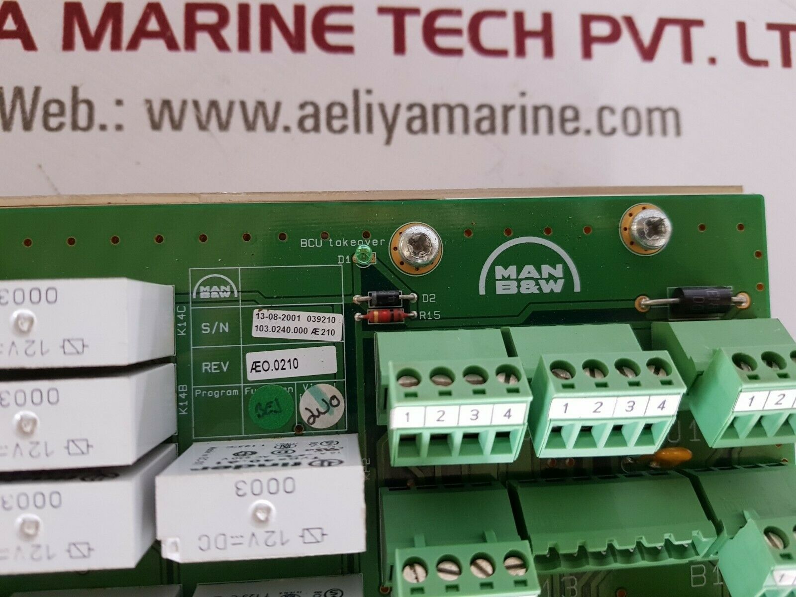 Man b&w 3157168-7 switch board unit