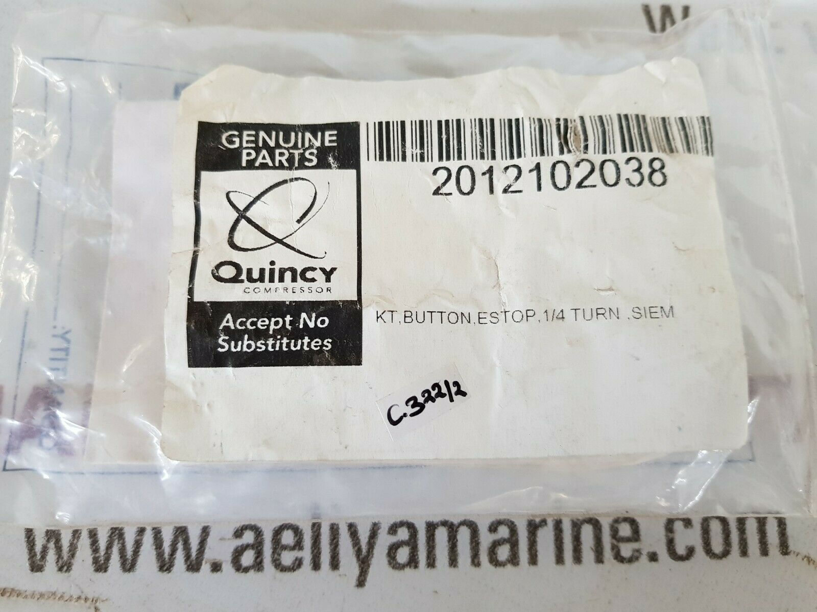 Quincy compressor/siemens 3sb3400-0c contact block