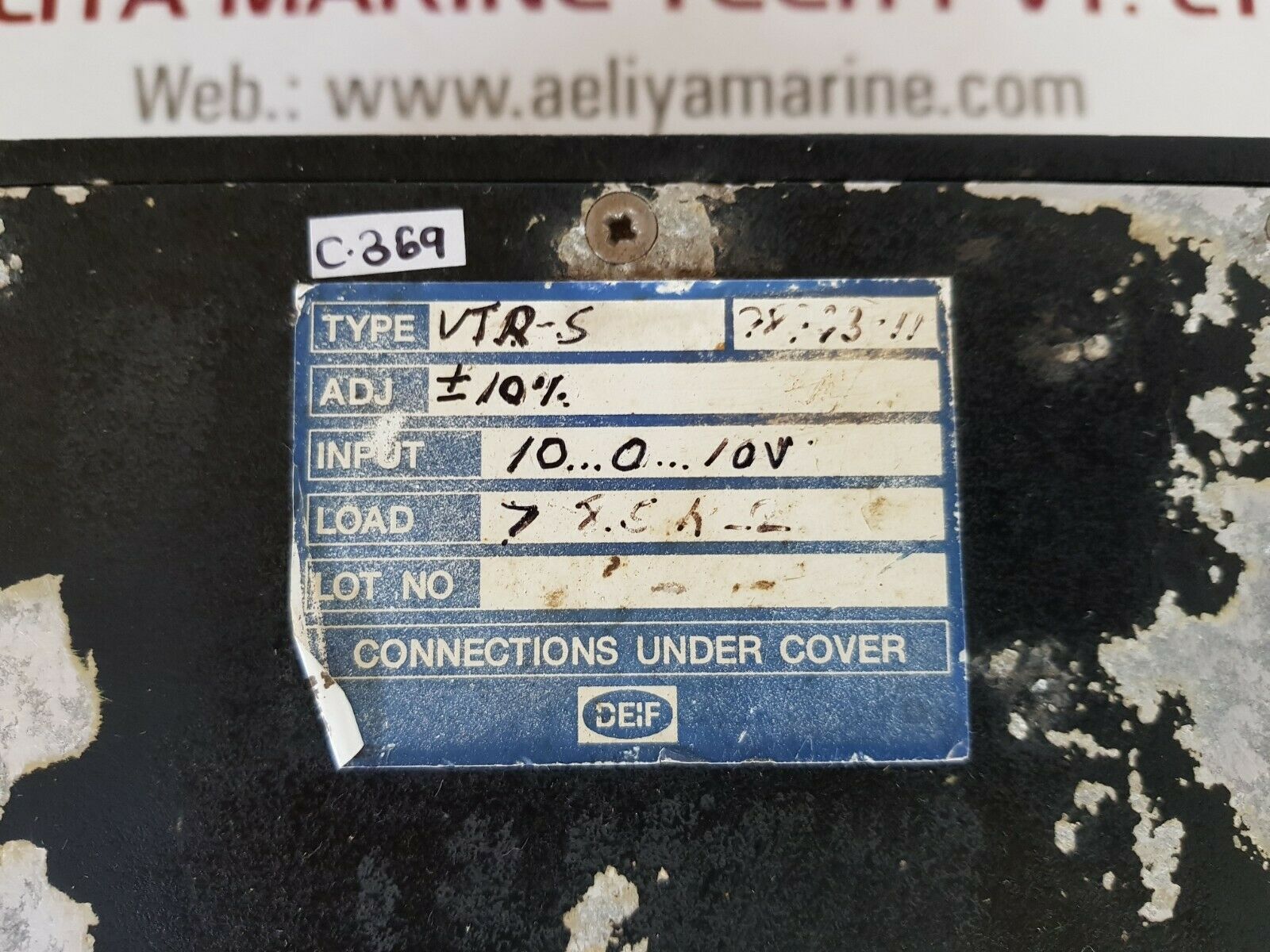 Deif vtr-5 rpm meter