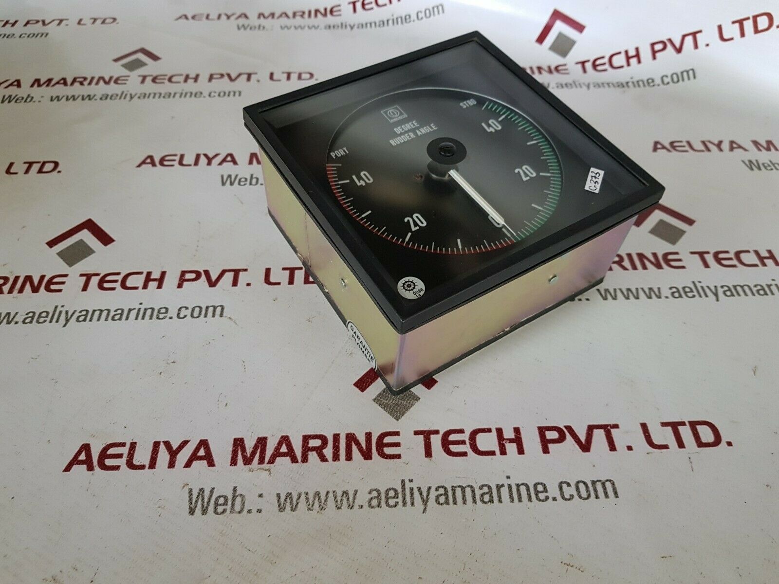 Raytheon anschutz nb09-066.00-026 rudder angle indicator lsp144