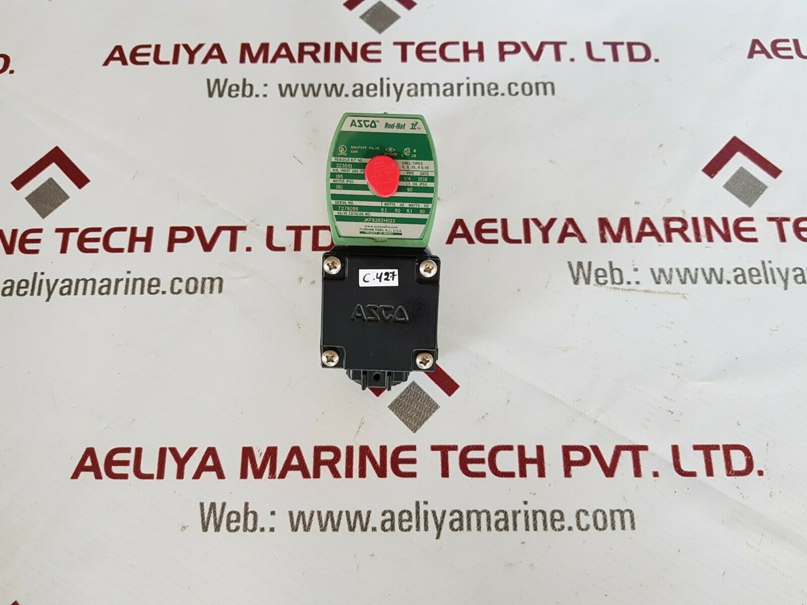 Asco jkf8262h022 red hat valve