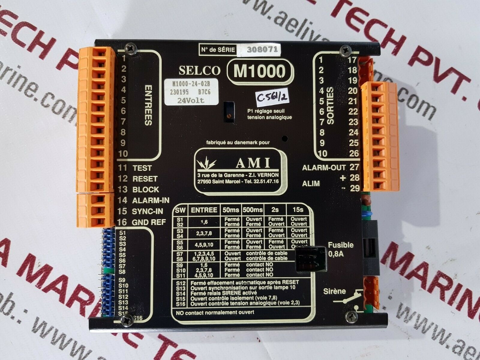 Selco m1000-24-02b alarm annunciator