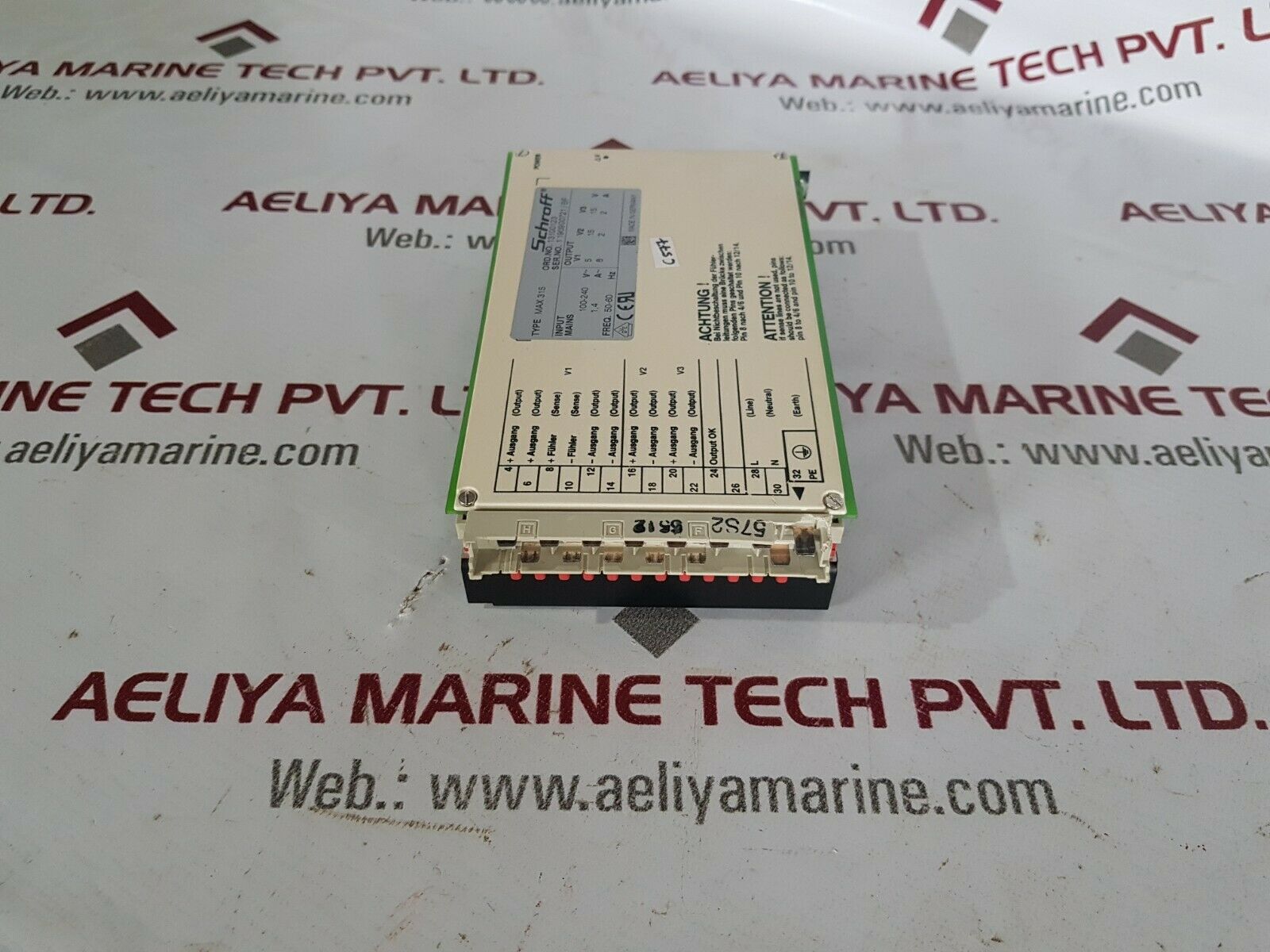 Schroff max 315 power supply 50-60hz
