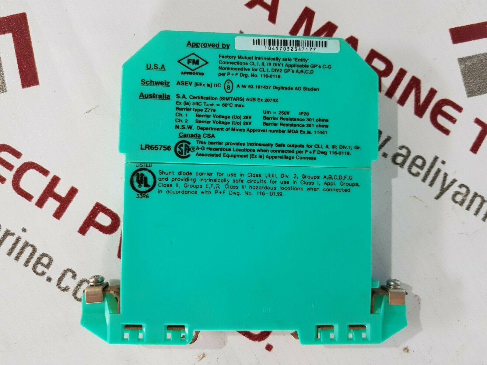 Pepperl+fuchs z-series z779 safe snap barrier