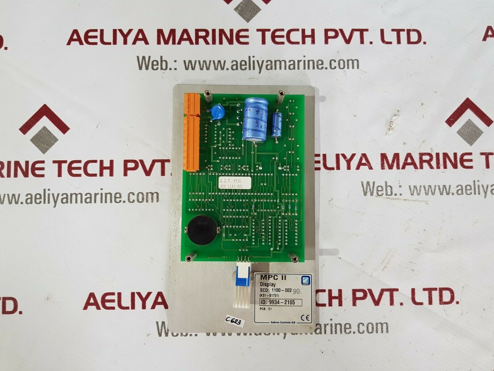Sabroe mpc II 1100-002 k31-51751 9934-2105 display