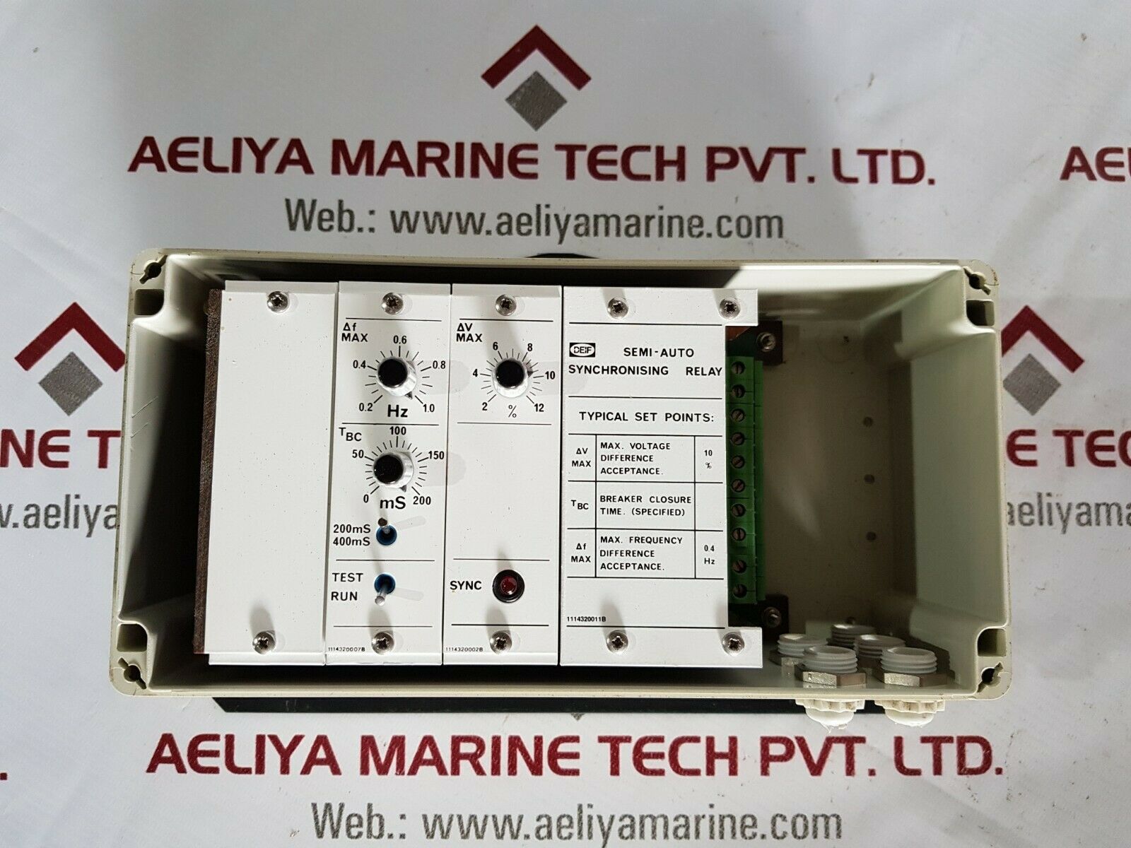 Deif semi-auto synchronising relay