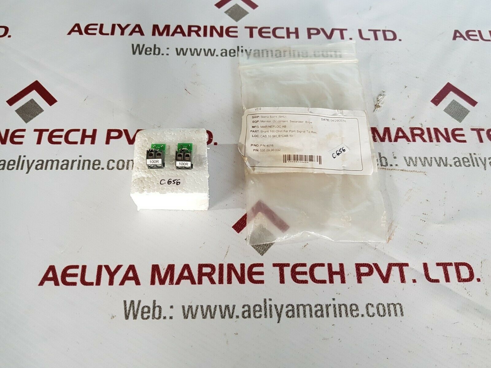 Marinefloc ab 4016 shunt 100 ohm for ppm signal to rec.
