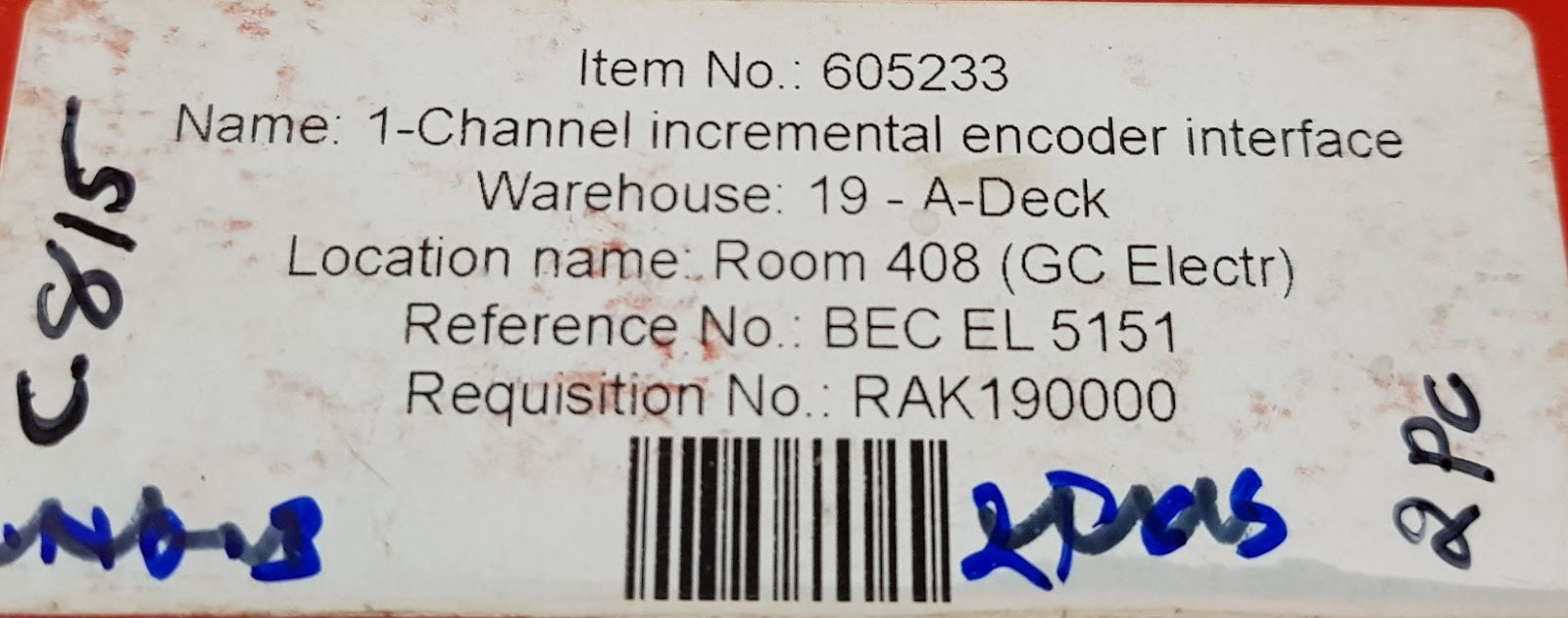 beckhoff es5151 incremental encoder interface
