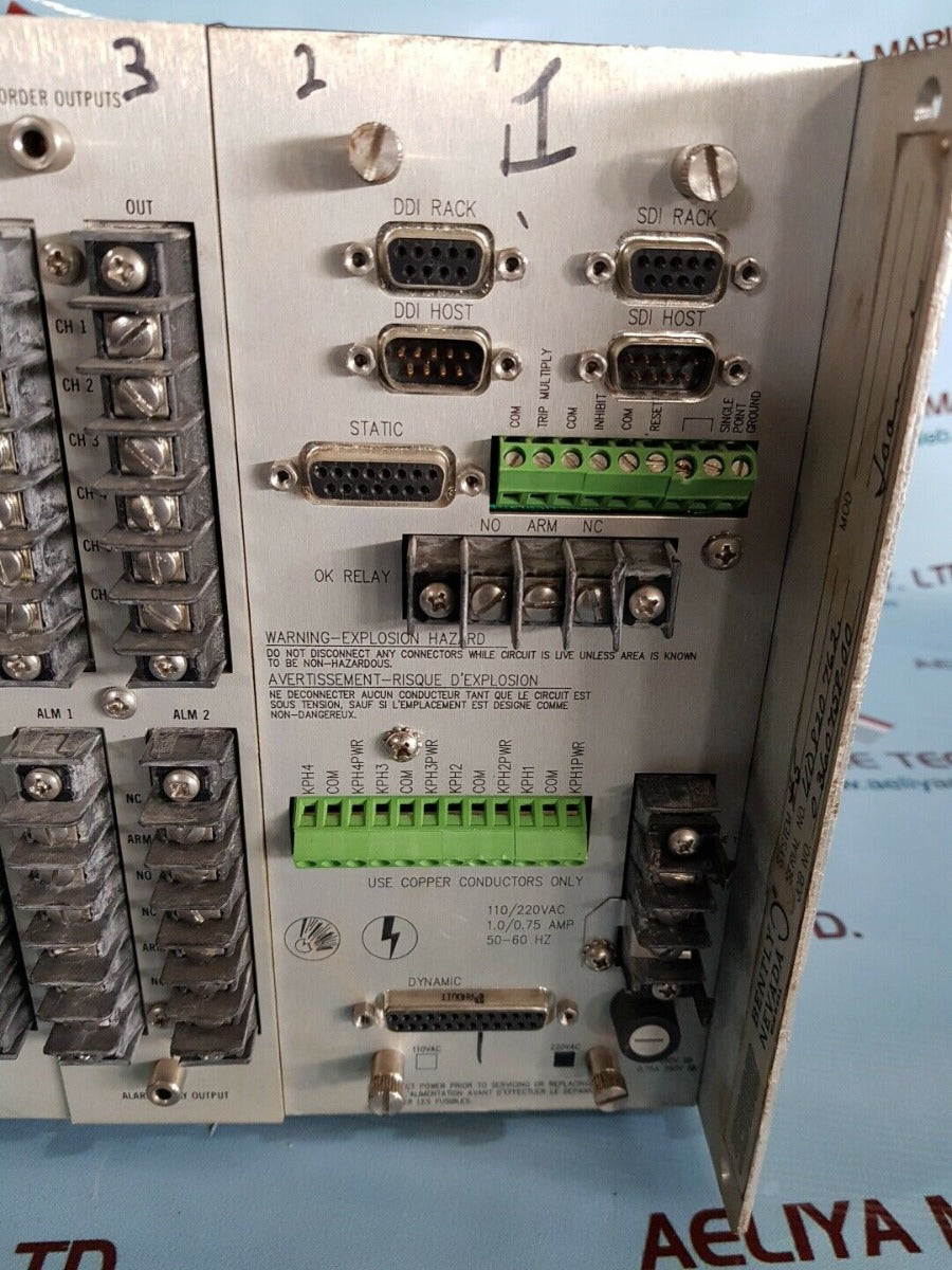 Bently Nevada 3300 System Rack Six Channel Temperature Monitor