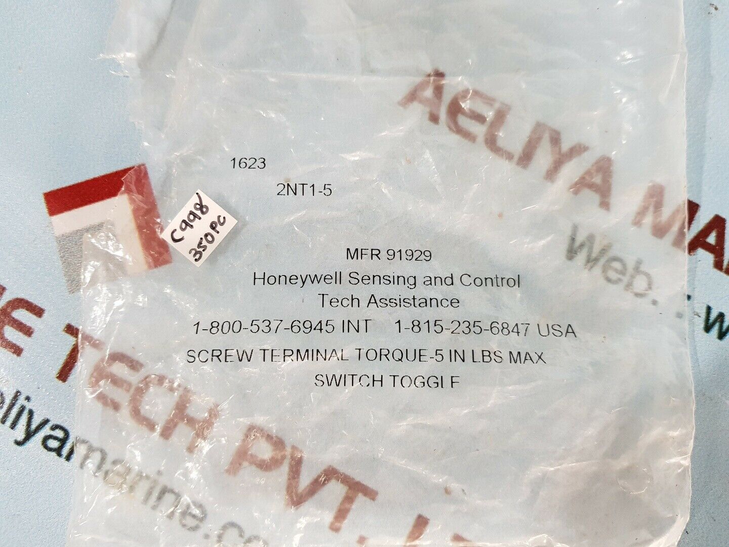 Honeywell 2nt1-5 toggle switch