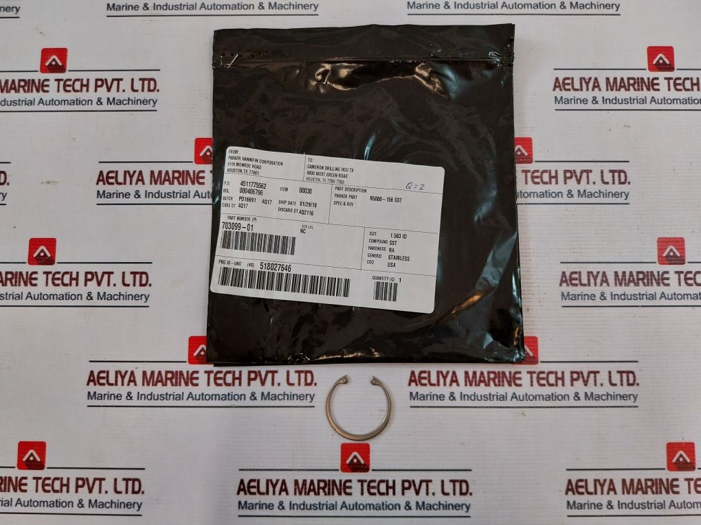 Cameron 2390581-02-99 3/4" & 1” Seal Ring Drg Valve Repair Kit 2185238-02