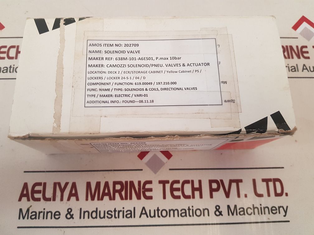 Camozzi 638M-101-a6Es01 Solenoid Valve