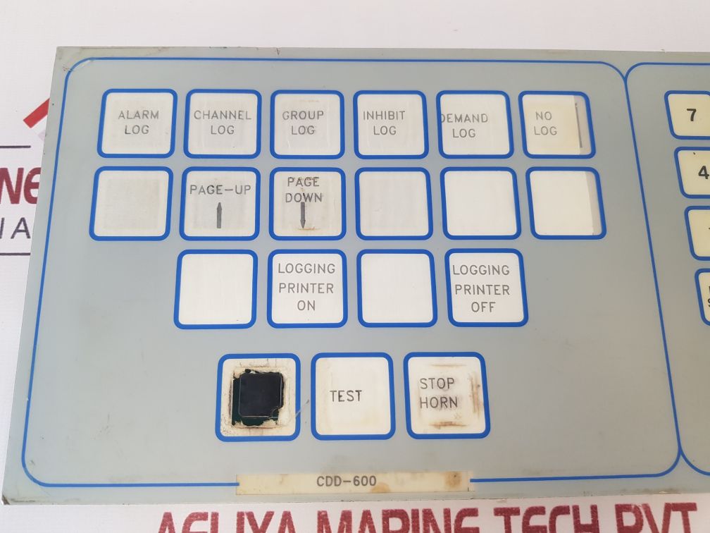 Carlo Gavazzi 93.6.020.000 Rev B Operator Keyboard Cdd-600