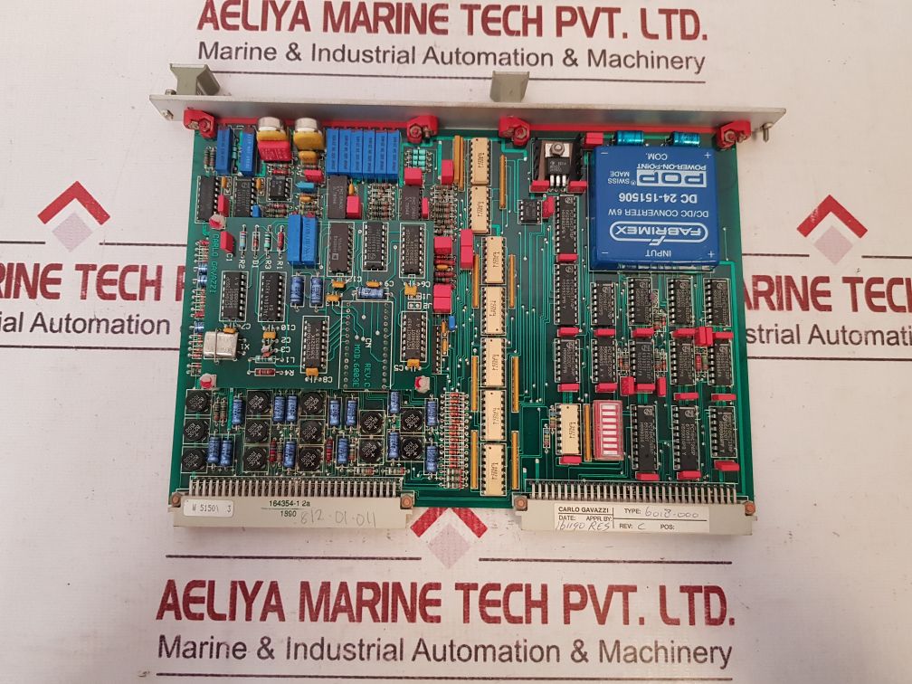 Carlo Gavazzi Mod 6018 Pcb Card Rev: C