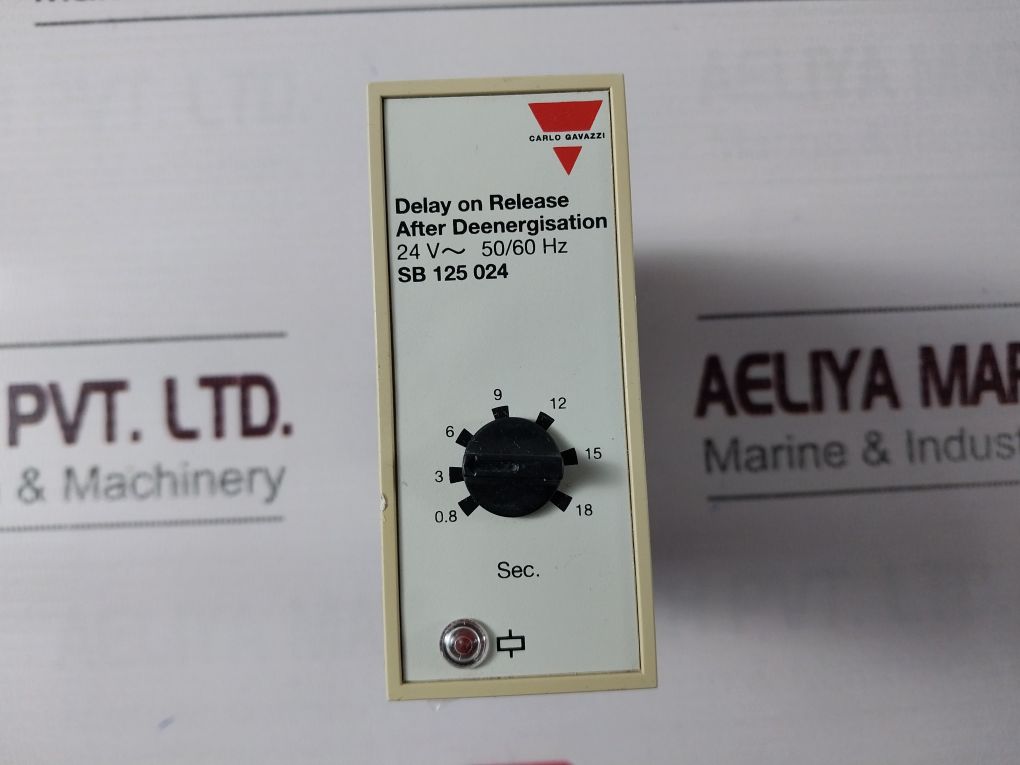 Carlo Gavazzi Sb 125 024 Delay On Release After Deenergisation 0.8-18 Sec