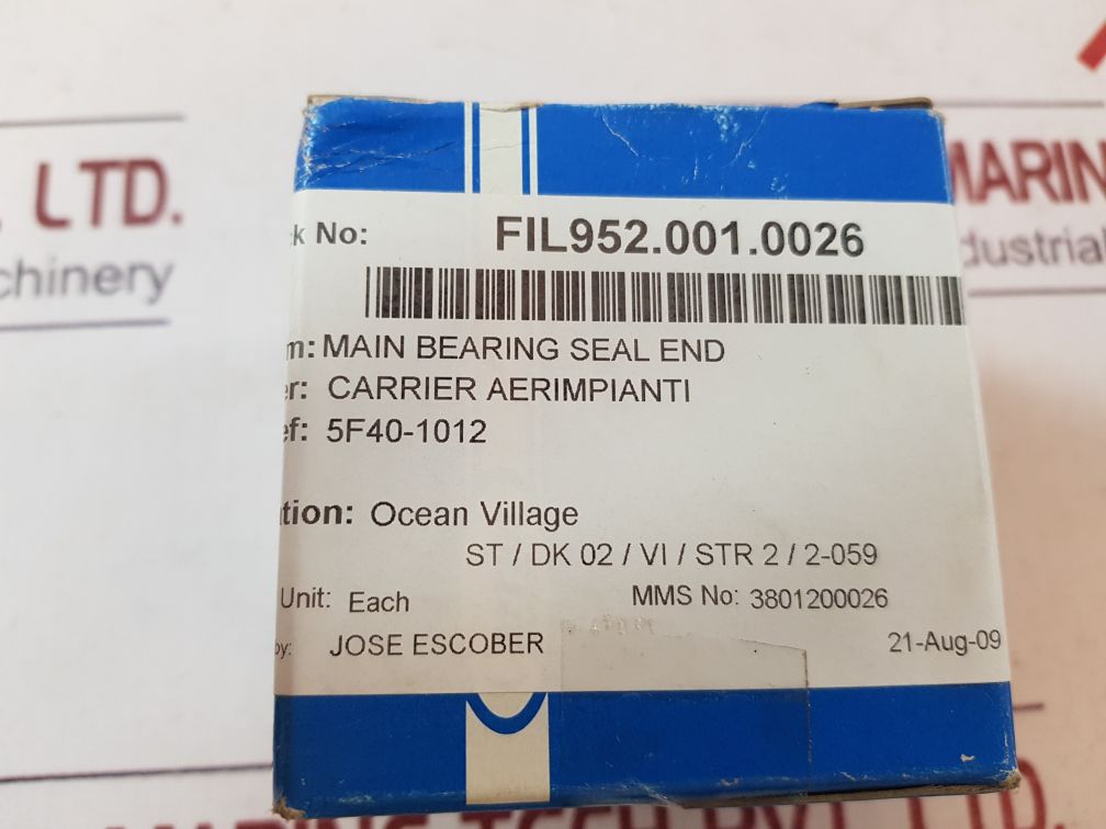 Carrier 5F40-1012 Compressor Seal End Main Bushing