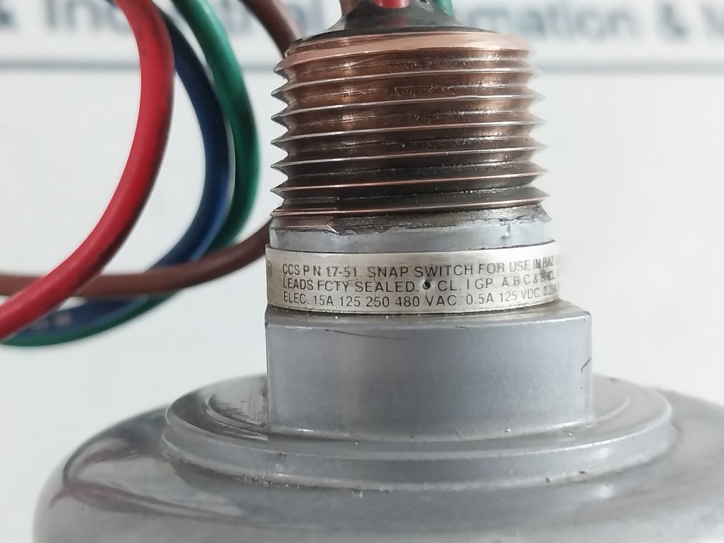 Ccs 646Gze7-7011 Pressure Switch 15 Amps
