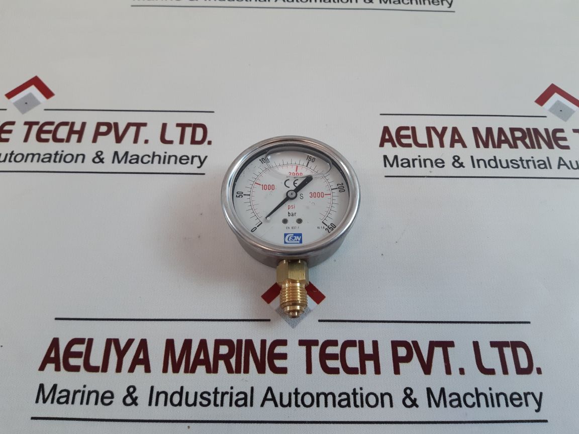 Cejn En 837-1 Kl. 1.6 Pressure Gauge 0-250 Bar 0-3600 Psi