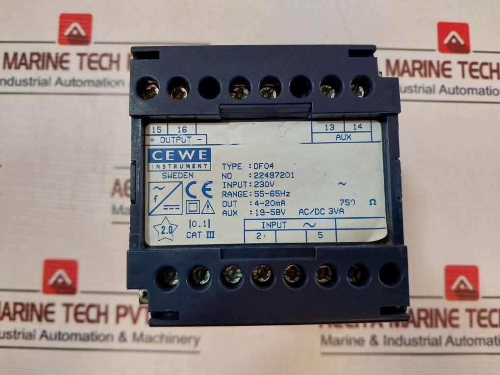 Cewe Instrument Df04 Transducer 230V 55-65Hz