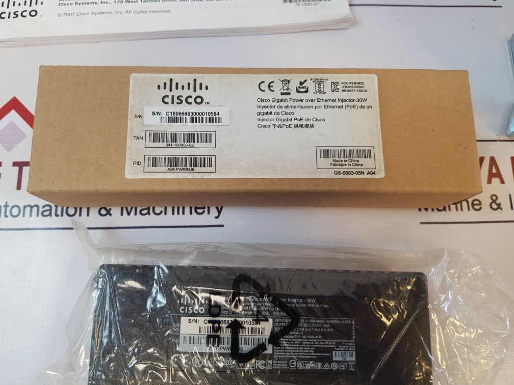 Cisco Poe80U-560(G)-c-r Power Injector Set