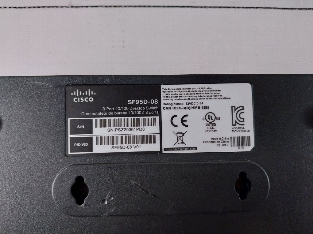 Cisco Sf95D-08 8-port 10/100 Desktop Switch