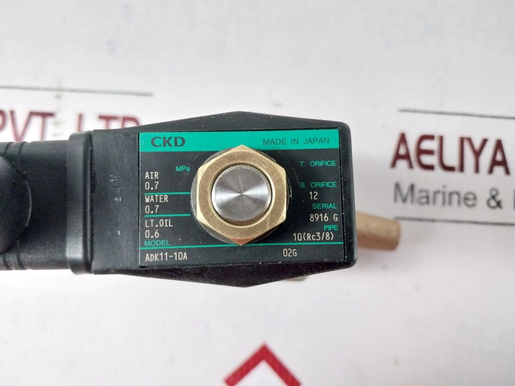 Ckd Adk11-10A-02G Solenoid Valve