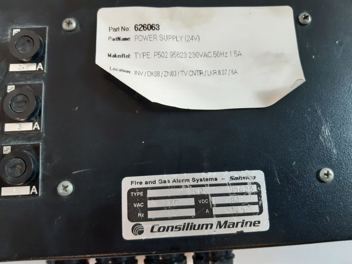 Salwico Consilium marine p 502 95623 fire and gas alarm systems