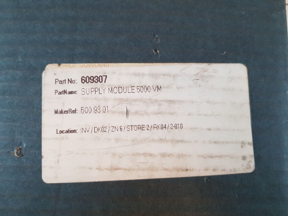Convotherm St5000-sm Supply Module 5000 Vm