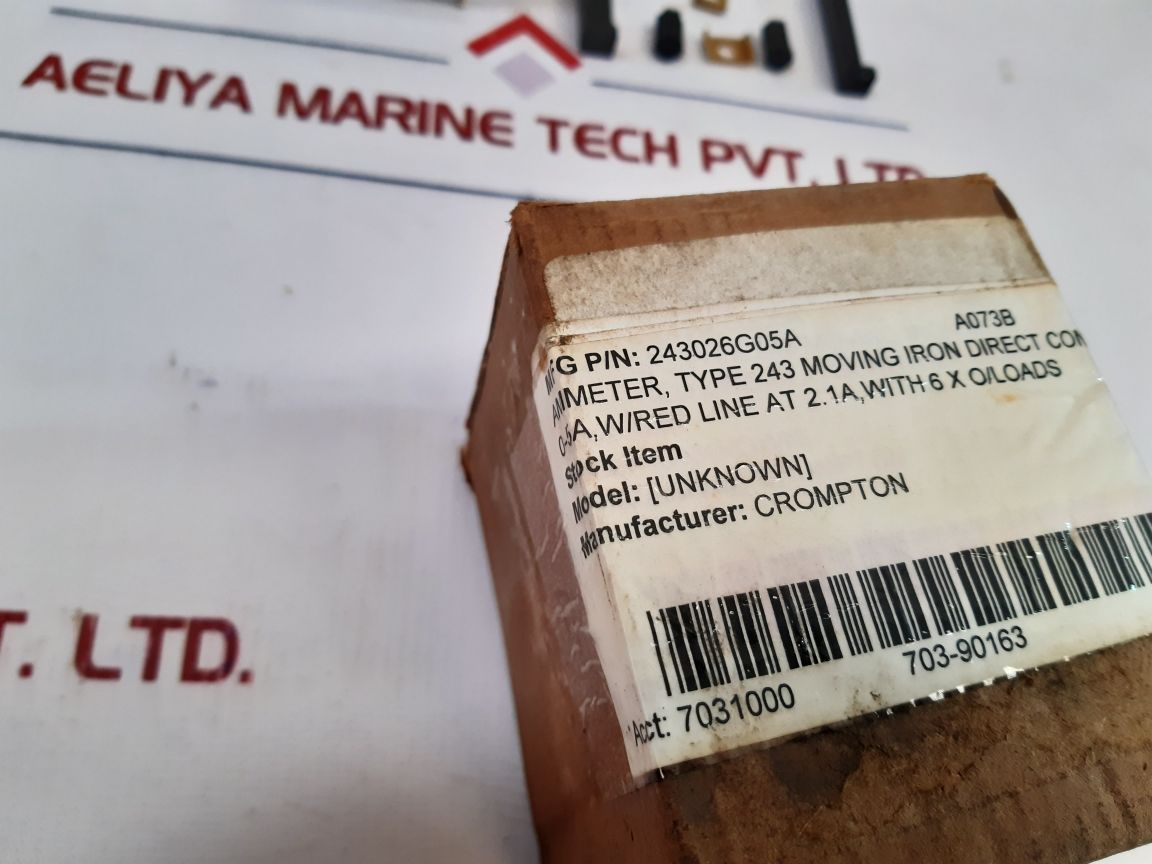 Crompton 243-026G-lsls-sr Ammeter D01