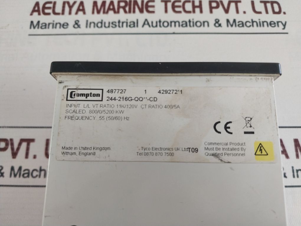 Crompton 244-216G-qq**-cd Wattmeter