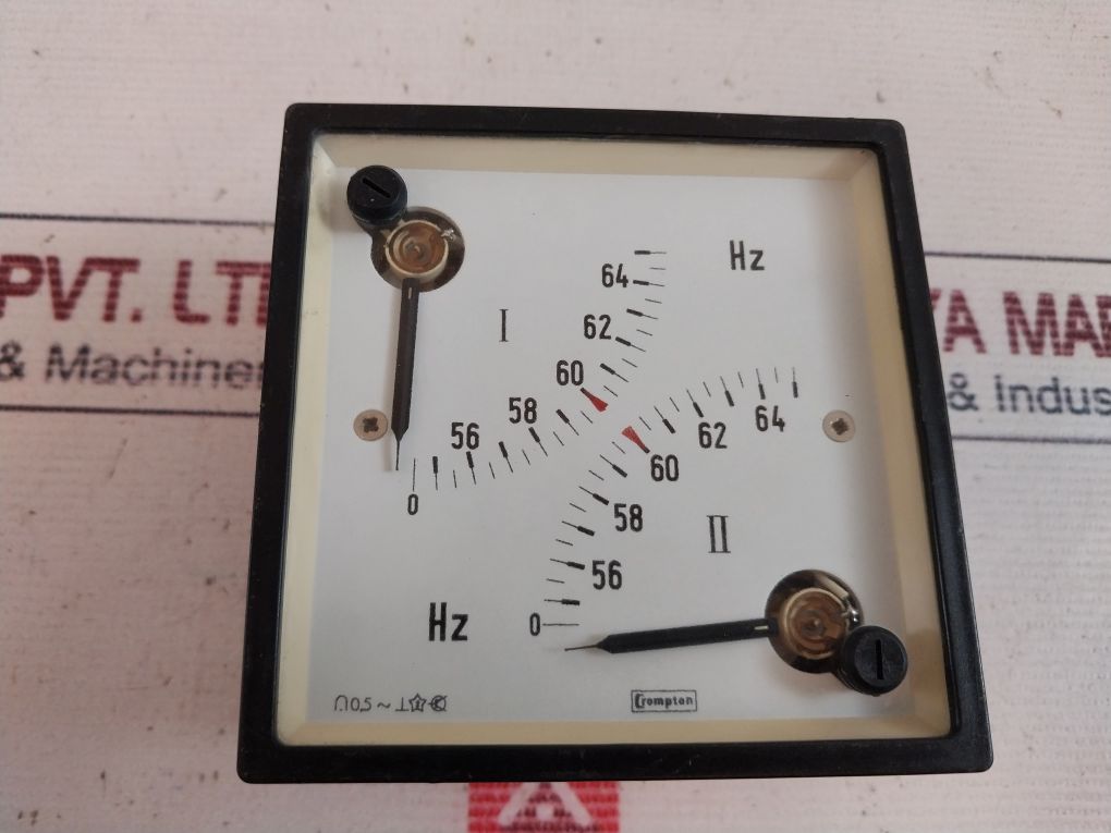 Crompton 244-41Dg-pman-an-4T-sq-br Dual Frequency Meter