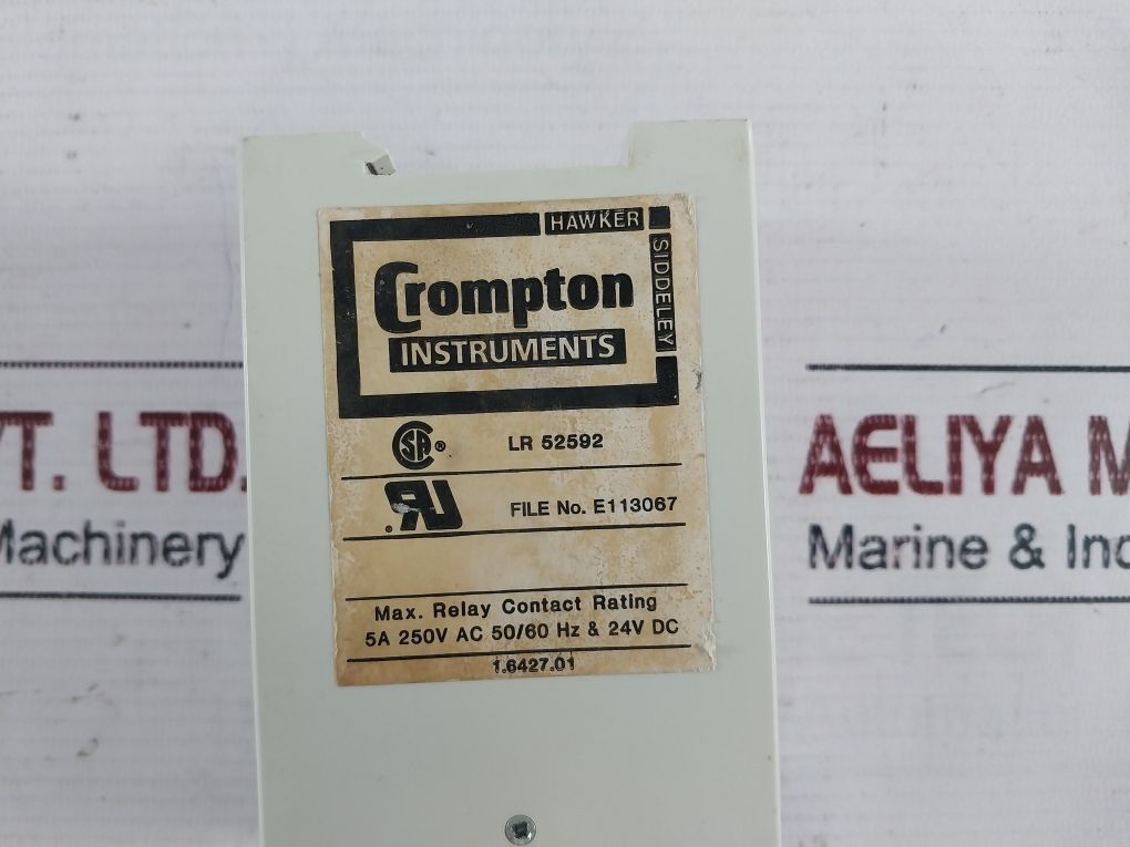 Crompton 252-pmmu-stbx-dg Protector Trip Relay 5A 250 Vac