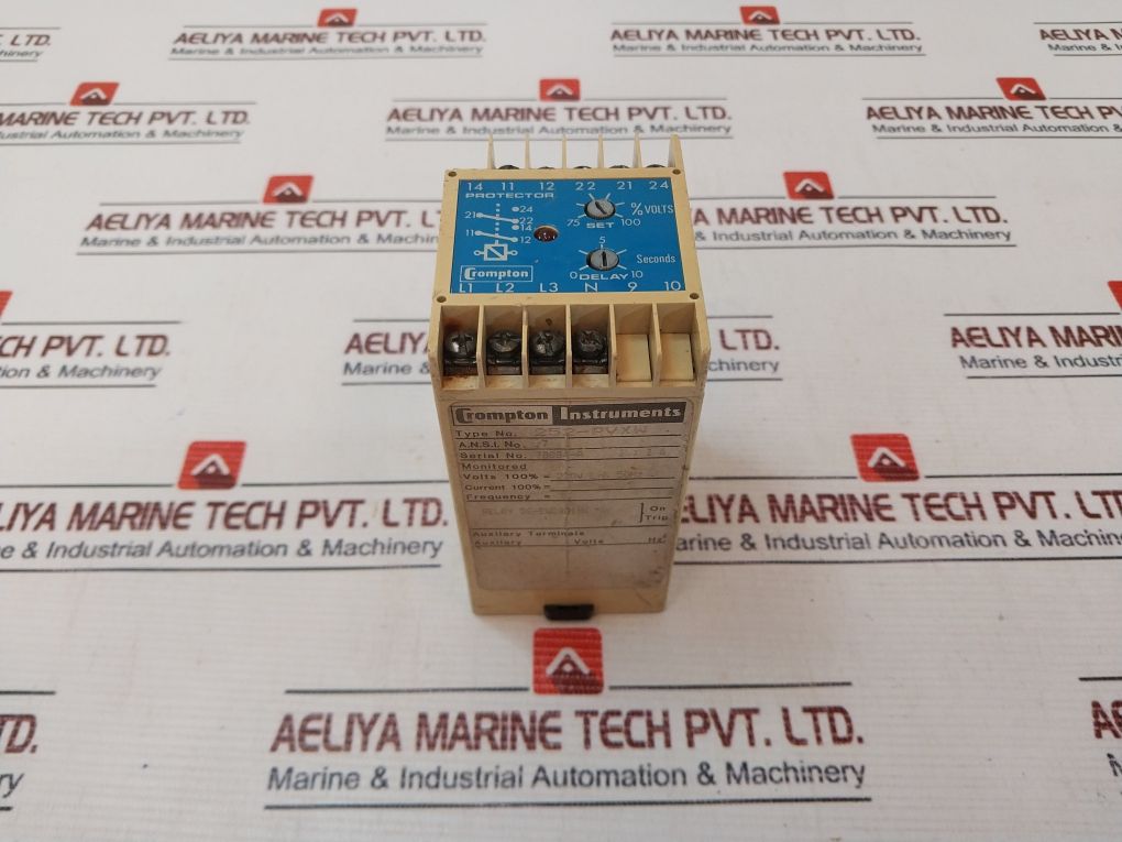 Crompton 252-pvxw Protector Relay 0-10 Sec