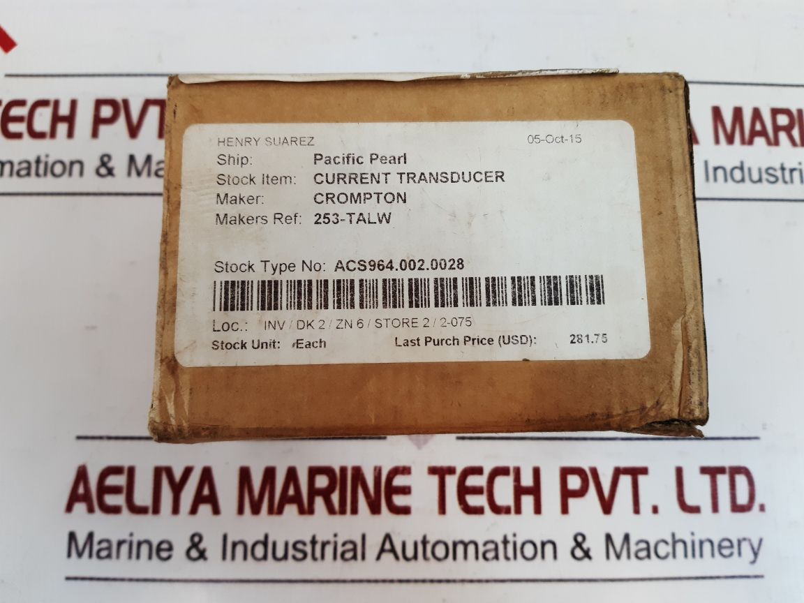Crompton 253-talw Current Transducer