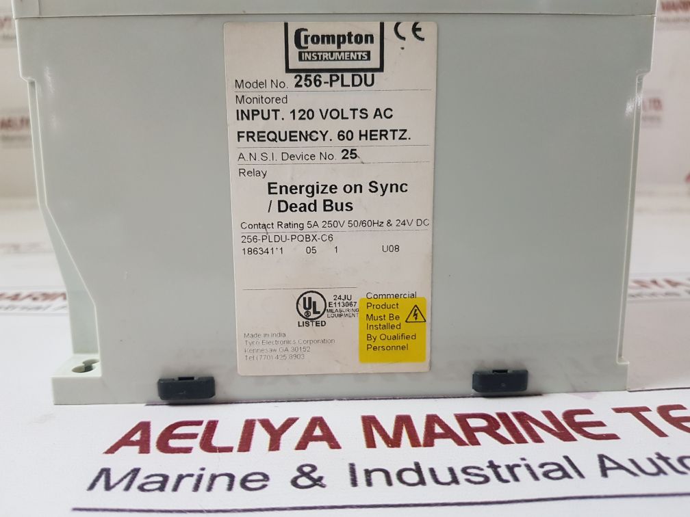 Crompton 256-pldu-pqbx-c6 Protector Relay