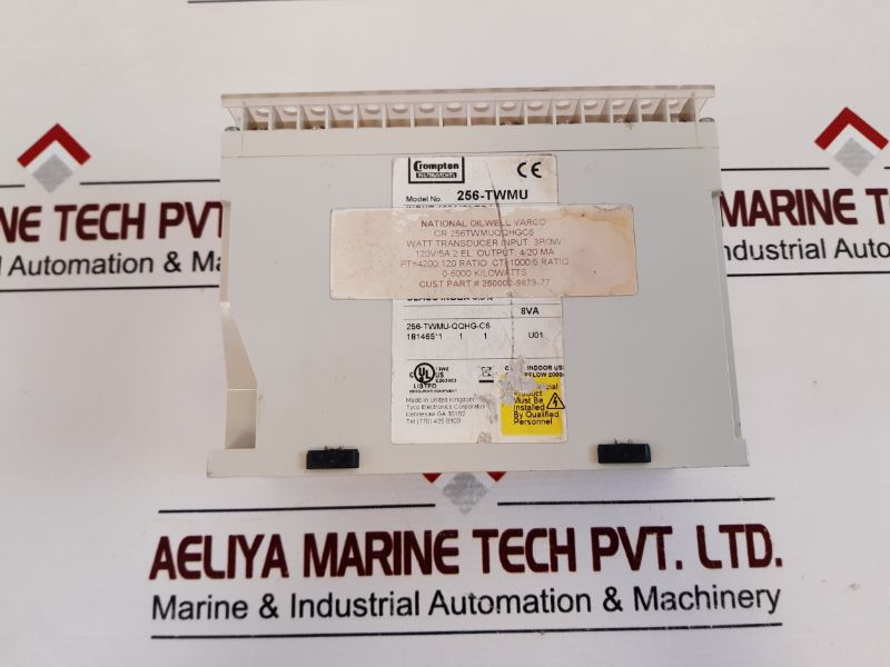 Crompton 256-twmu-qqhg-c6 3-phase Watt Transducer 256-twmu 0-6000 Kilowatts