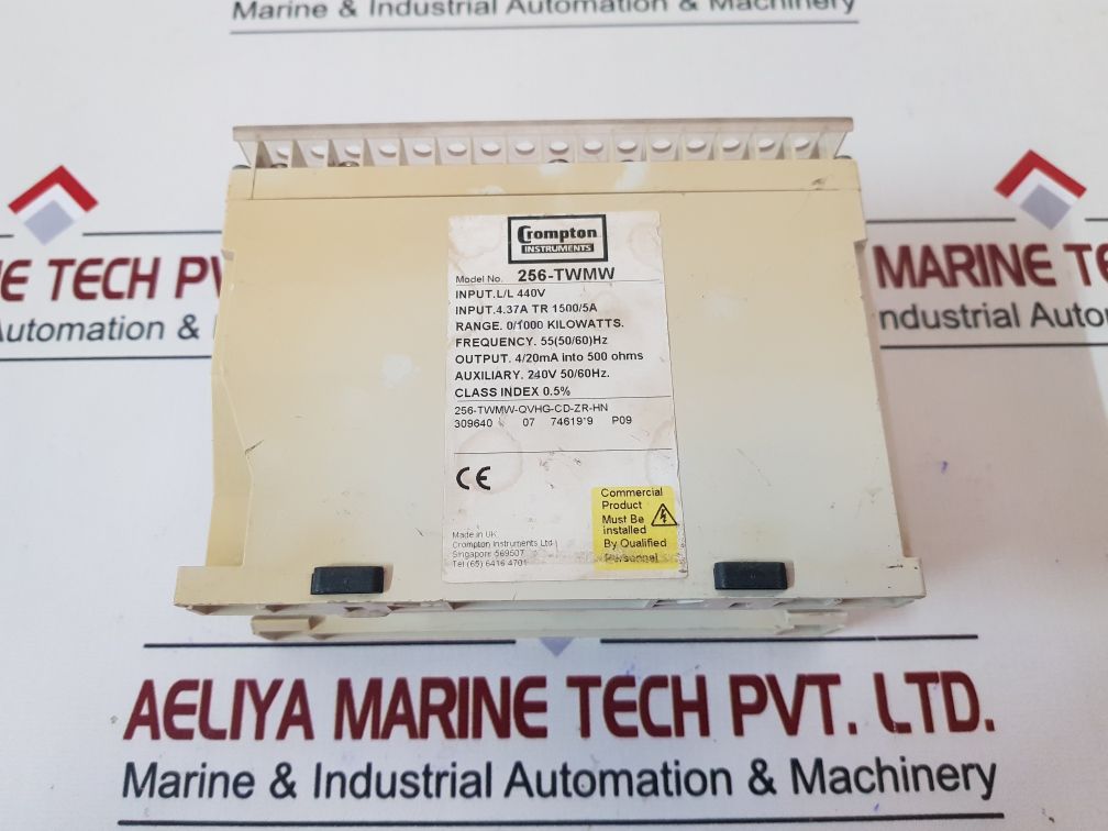 Crompton 256-twmw Watt Transducer 3-phase 3-wire 240V 50/60Hz