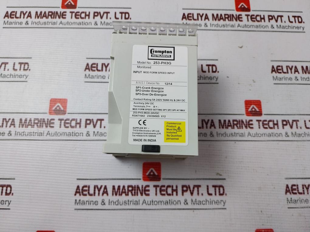 Crompton Instruments 253-ph3G Protector Trip Relay 5A 240V 50/60Hz
