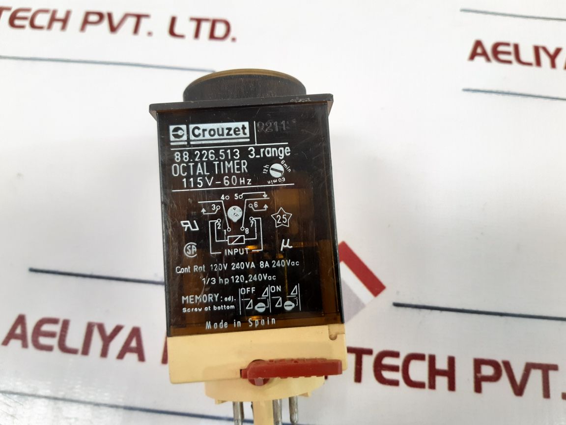 Crouzet 88.226.513 3_Range Octal Timer