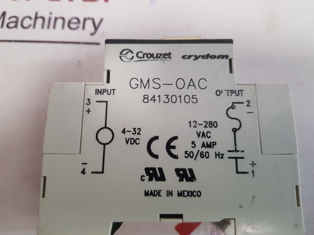 Crouzet Gms-oac Solid State Relay 84130105 5Amp