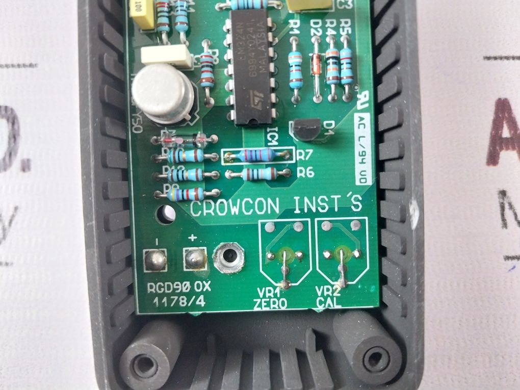 Crowcon Rgd90 Ox Control Panel S01226