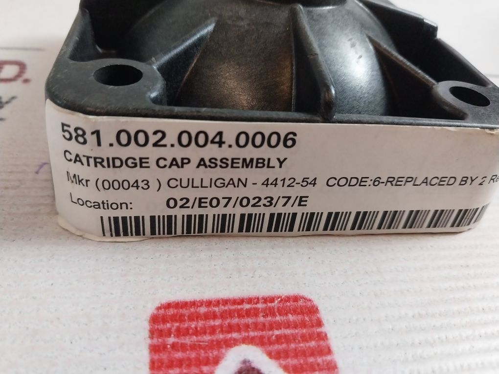 Culligan 4412-54 Cartridge Cap Assembly