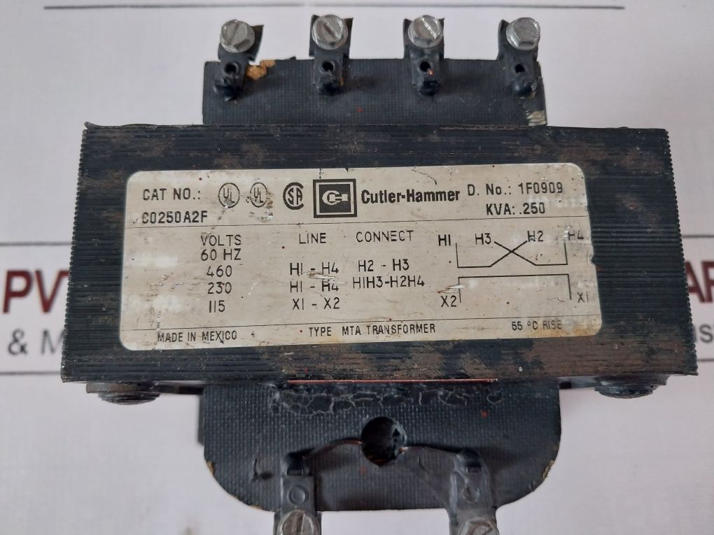 Cutler-hammer C0250A2F Mta Transformer 250Kva