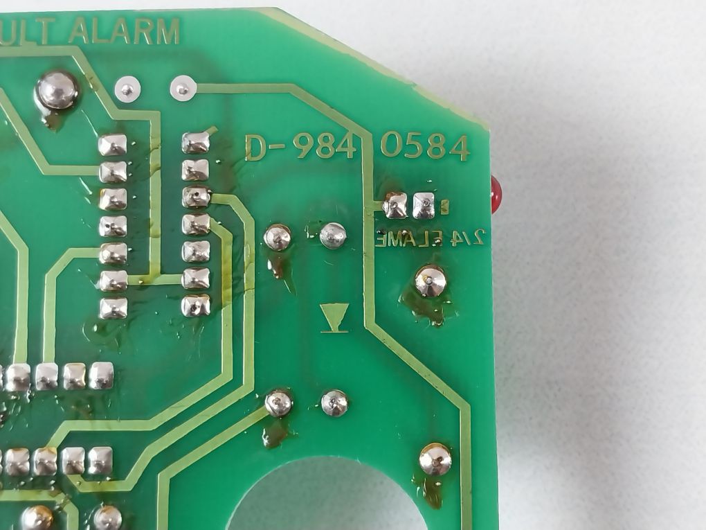 Alstom D-984 0584 2/4 Flame & Fault Alarm Board