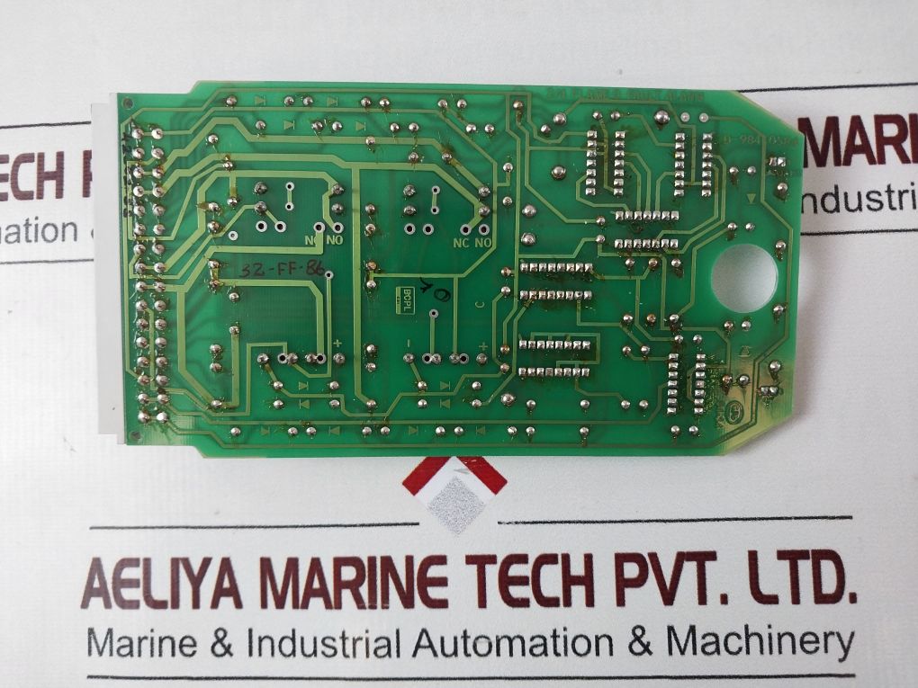 Alstom D-984 0584 2/4 Flame & Fault Alarm Board