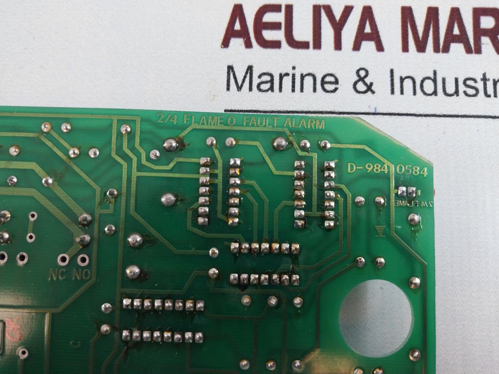 Alstom D-984 0584 Pcb 2/4 Flame & Fault Alarm Board