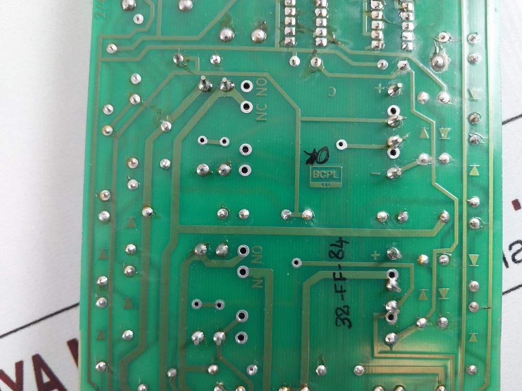 Alstom D-984 0584 Pcb 2/4 Flame & Fault Alarm Board