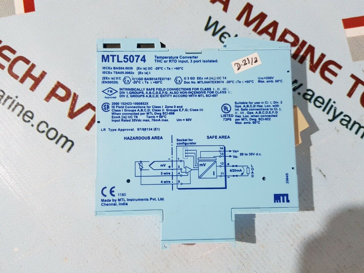 mtl5074 temperature converter,thc or rtd input,3 port isolated