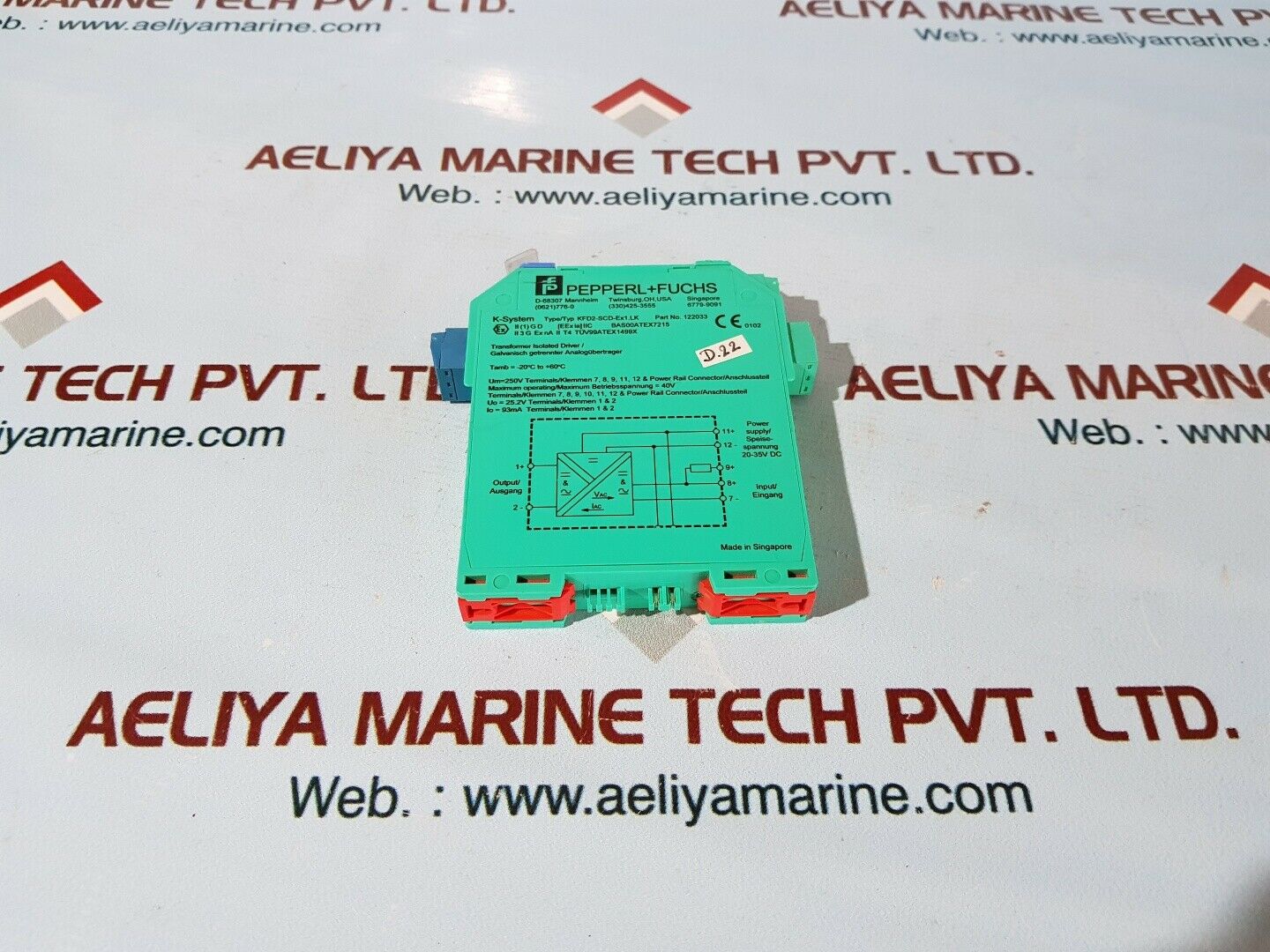 Pepperl+fuchs kfd2-scd-ex1.lk transformer isolated driver 122033